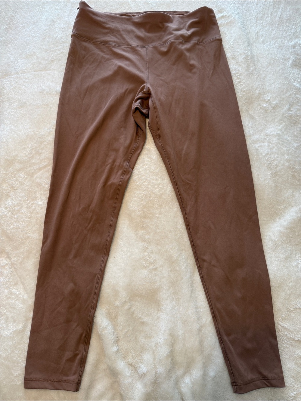 High-Waist Brown Performance Leggings